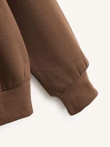 INAWLY Sudadera con capucha con cremallera y cordón, forro térmico, manga larga