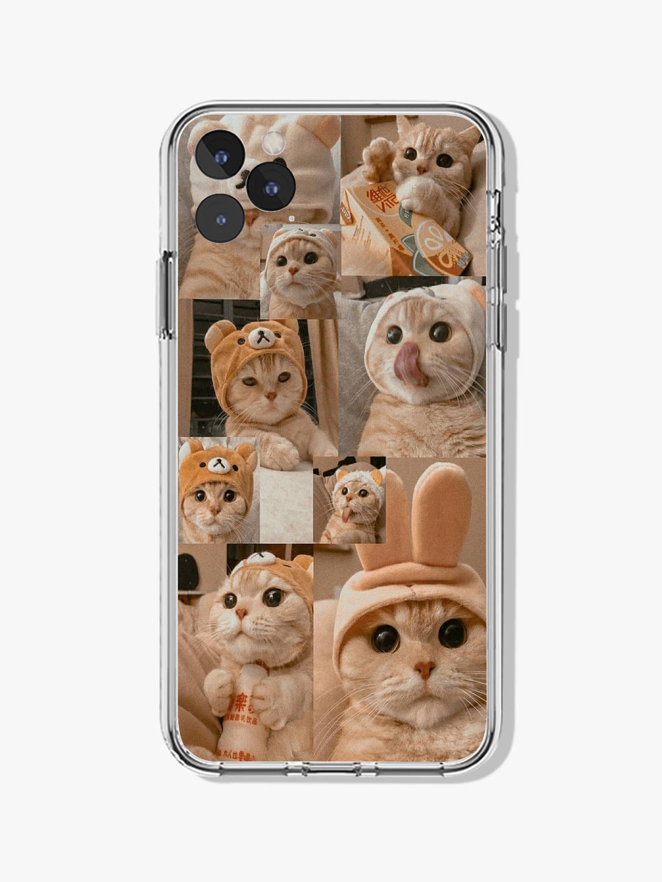 Coque de téléphone portable à motif de chat - Multicolore - Voir 1