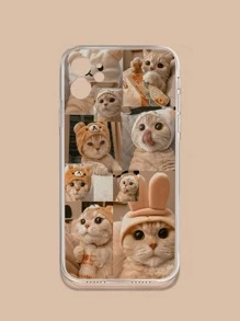Coque de téléphone portable à motif de chat - Multicolore - Voir 2