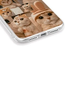 Coque de téléphone portable à motif de chat - Multicolore - Voir 3