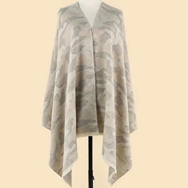 

Camo Pattern Shawl Scarf, Multicolor