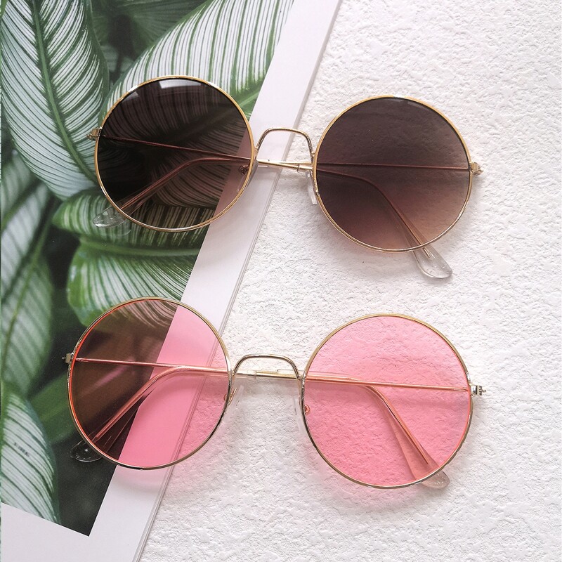 

2pairs Round Frame Sunglasses