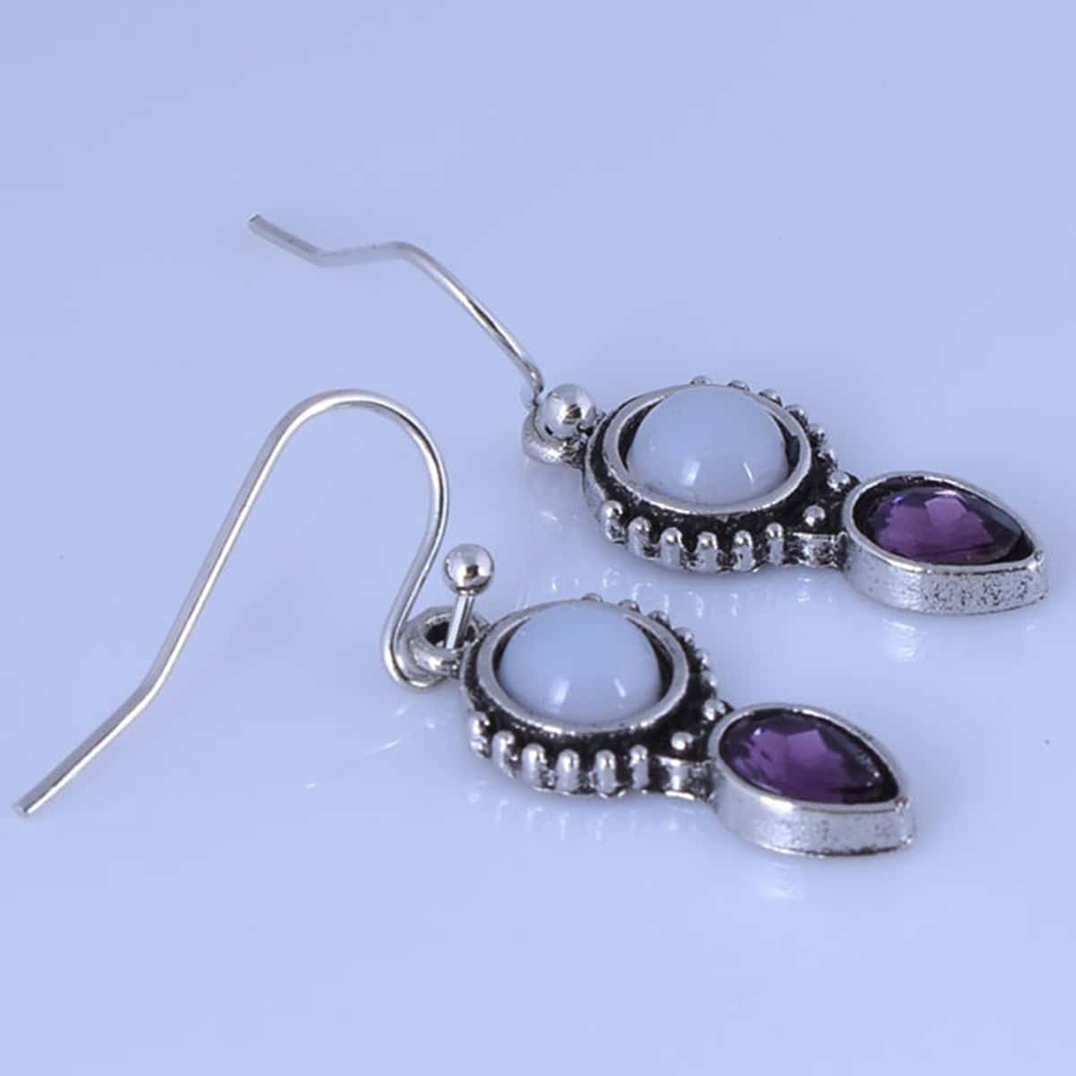 

Gemstone Drop Earrings, Multicolor