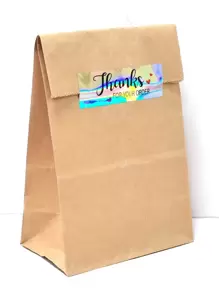 1卷标语图形礼品贴纸，圣诞节情人节 - 彩色 - 查看 4