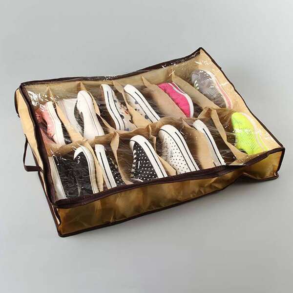 

1pc Clear Shoe Storage Bag, Multicolor