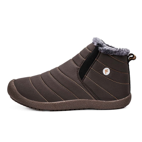 

Men Stitch Detail Snow Boots, Brown