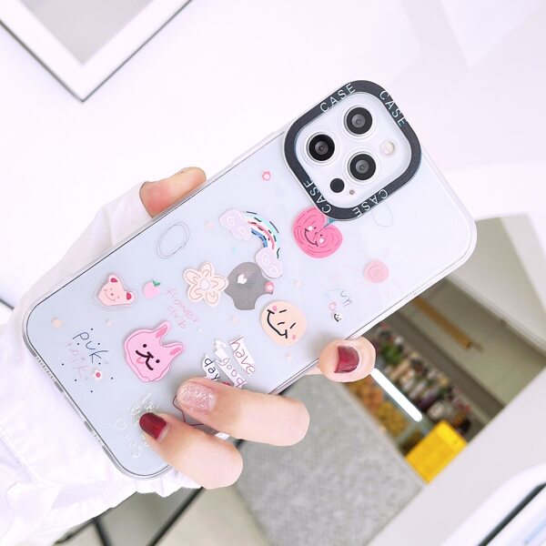 

Cartoon Graphic Clear Phone Case