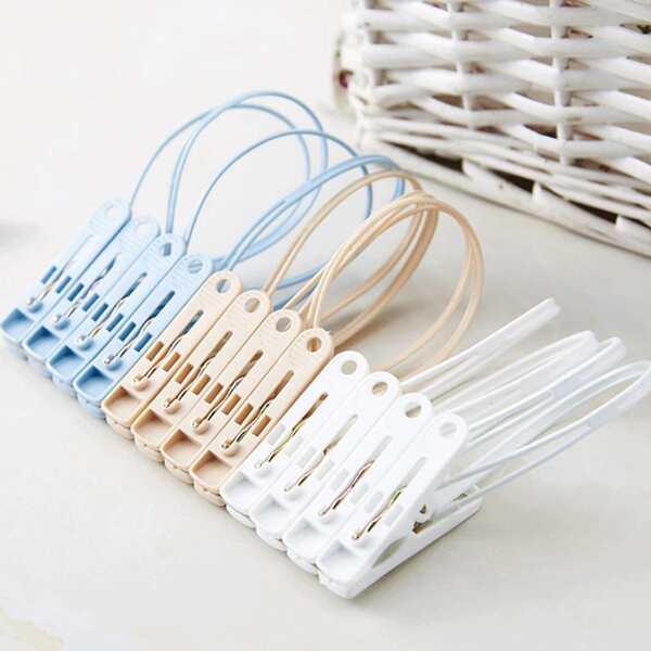 

12pcs Clothes Drying Clip, Multicolor