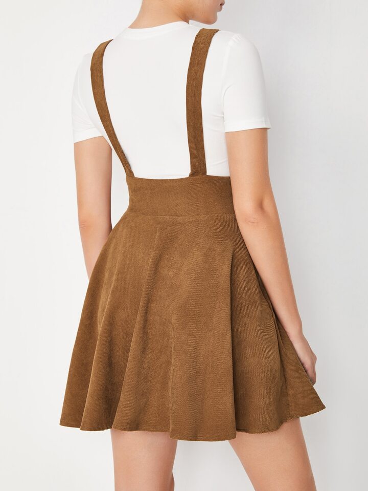 Velluto Salopette Gonna Di Pelle SALOPETTE IN VELLUTO DI 100