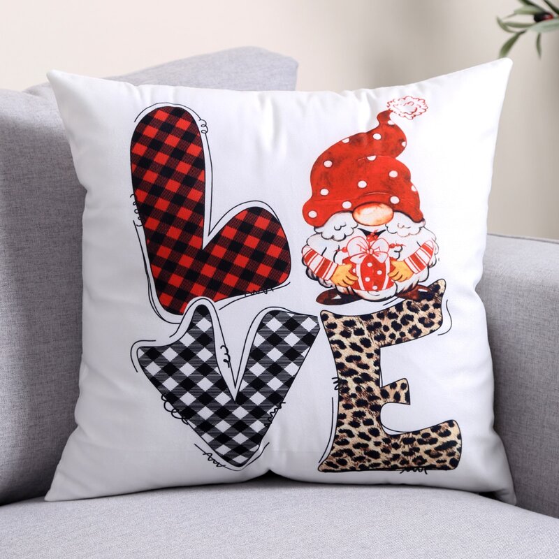 

Christmas Gnome Cushion Cover Without Filler, Multicolor