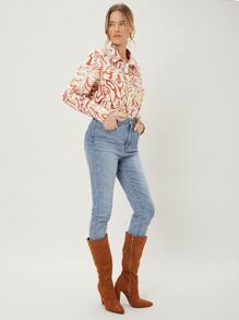 MOTF PREMIUM Camisa con estampado de mármol - Multicolor - Ver 7