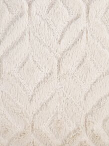 1pc Plush Pillow Cover Without Filler - Beige - View 6