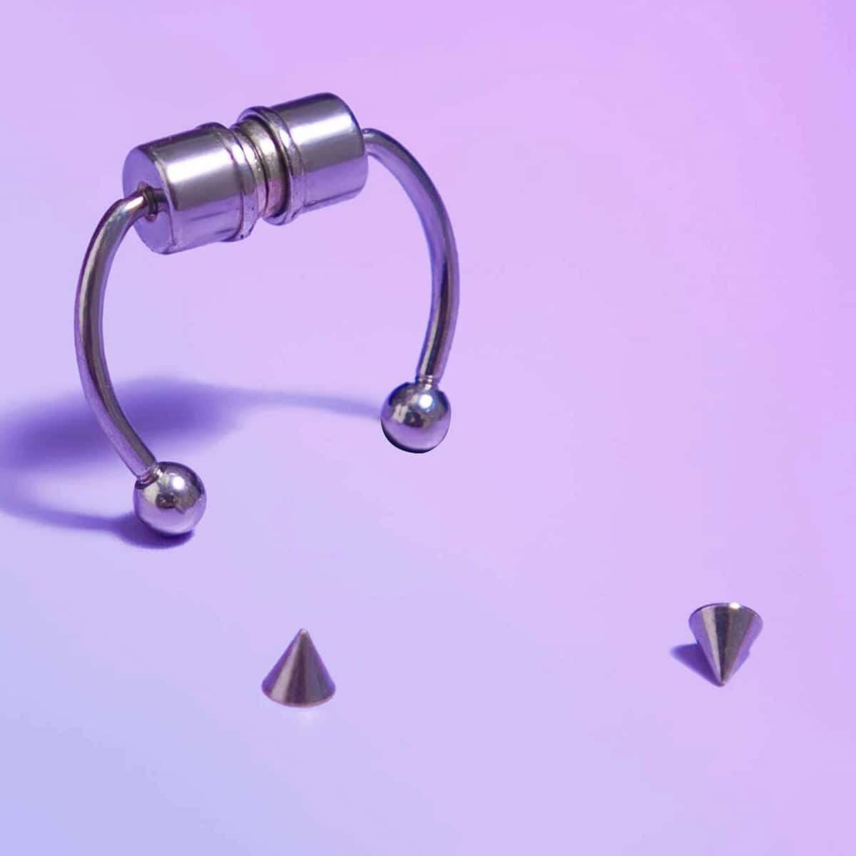 

Magnetic Nose Ring, Silver