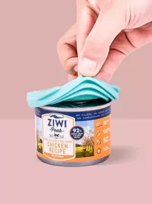 2 件/套随机颜色宠物罐盖盖子和勺子，爪印设计硅胶盖密封盖适用于大多数狗/猫罐头食品 - 彩色 - 查看 2