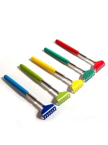 1入組不銹鋼隨機彩色按摩背部刮板 - 彩色 - 查看 2