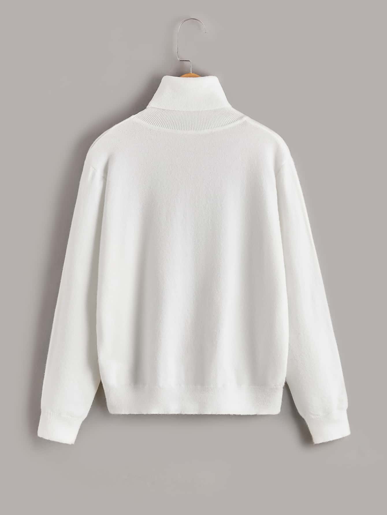 Tween Boy Casual Versatile Solid Color Turtleneck Sweater, Autumn/Winter