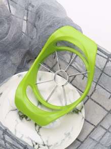 1pc Stainless Steel Apple Corer, Simple Stainless Steel Fruit Corer Remover For Kitchen,Vegetable Fruit Tools,Kitchen Items,Cutter,Food,Salad,Decor,Storage,Party,Birthday. - Green - View 2