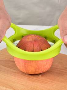 1pc Stainless Steel Apple Corer, Simple Stainless Steel Fruit Corer Remover For Kitchen,Vegetable Fruit Tools,Kitchen Items,Cutter,Food,Salad,Decor,Storage,Party,Birthday. - Green - View 4