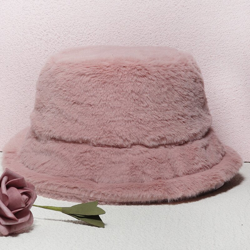 

Fuzzy Bucket Hat, Pink