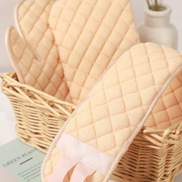 

3pcs Plain Exfoliating Strip & Glove, Beige