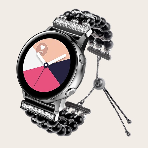

20MM Width Bracelet Design Watchband For Samsung Acitve2, Black