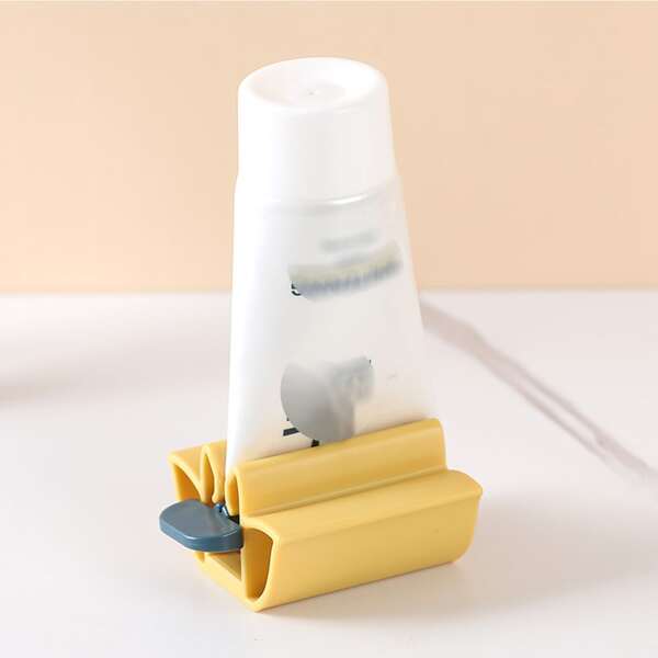 

1pc Manual Toothpaste Squeezer, Yellow