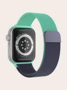 Dây đeo đồng hồ kim loại họa tiết da báo vàng kim loại từ tính của Apple - Nhiều màu - Xem 2