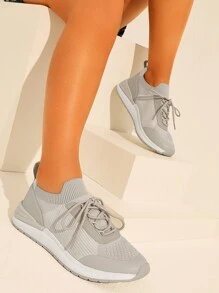 Cuccoo Zapatos de atletismo con cordón delantero - Beis - Ver 1