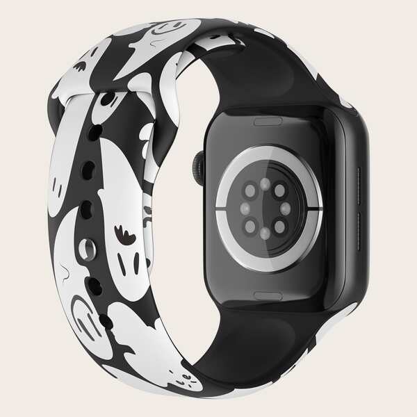 

Halloween Ghost Print Watchband For iWatch, Multicolor