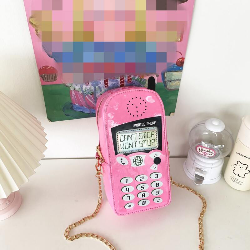 

Phone Shaped Crossbody Bag, Pink