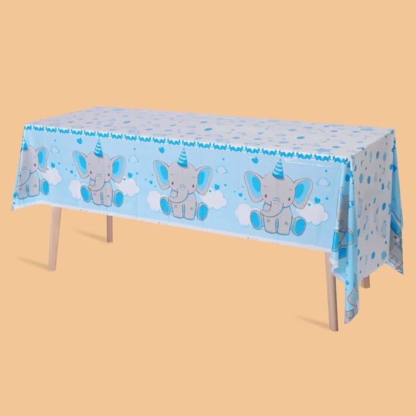 

Elephant Print Disposable Table Cover, Multicolor