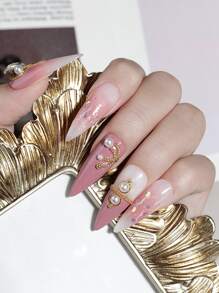 1 hộp móng tay trang trí họa tiết hình học - Nhiều màu - Xem 2