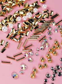 1 hộp móng tay trang trí họa tiết hình học - Nhiều màu - Xem 4