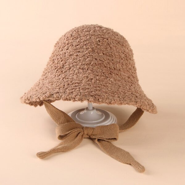 

Toddler Kids Fuzzy Hat, Camel
