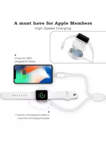 二合一充电器，兼容 和 Apple Phone - 白色 - 查看 7