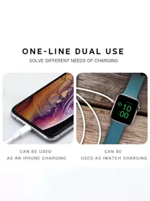 二合一充电器，兼容 和 Apple Phone - 白色 - 查看 8