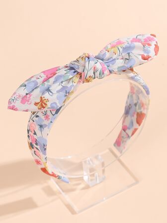 女孩花朵印花髮箍