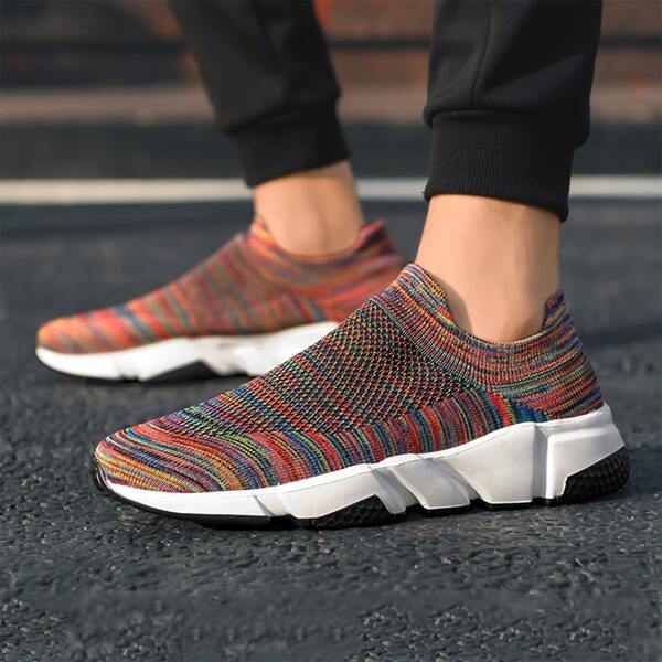 

Men Lightweight Slip-On Sports Shoes, Multicolor
