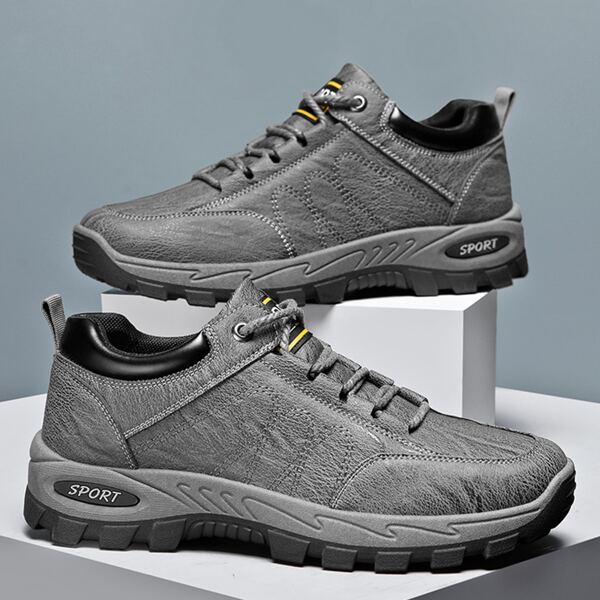 

Men Letter Graphic Low Top Sneakers, Grey