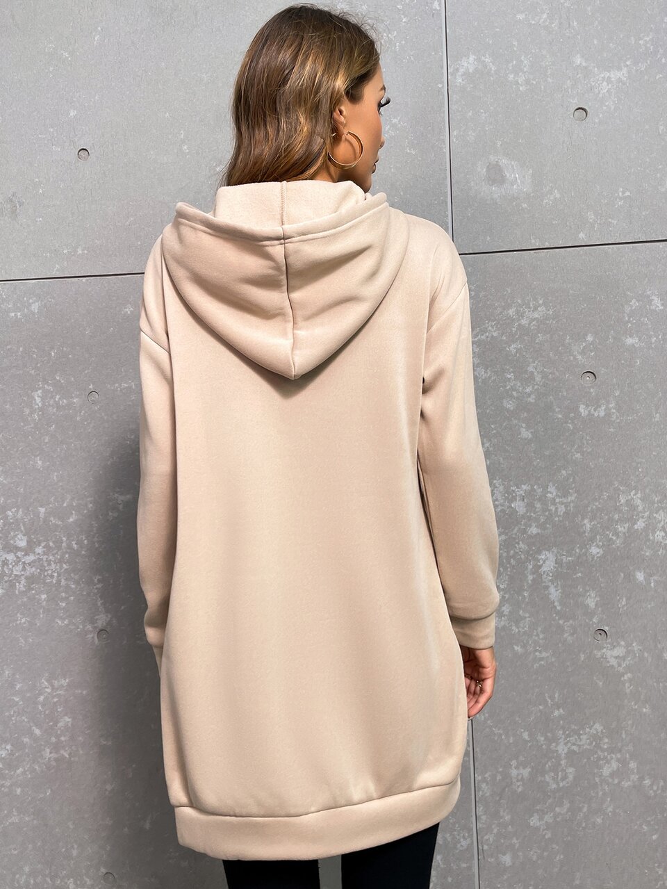 Women's Leopard Print Hooded Long Sweatshirt, Autumn Hooded Sweartshirt,Long Sleeve Tops Graduation,Back To School Outfits,Graduation,Teacher Outfits For Women,Back To School