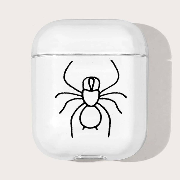 

Spider Pattern Case For AirPods, Clear