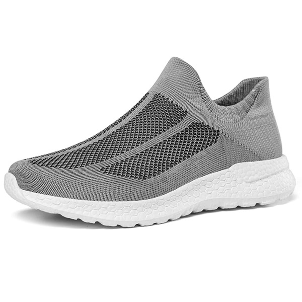 

Men Minimalist Knit Slip On Sneakers, Grey