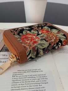 Large Floral Pattern Small Wallet Multi-Card Card Organizer For Storage Cards Lightweight Portable Card ID Card White-Collar Workers For Female For Holiday For Anniversary For Birthday Gift Gift Accessories Gift Hibiscus Card Holder Card Holder Wallet Business Card Holder Credit Card Holder Card Holder Women For Women Wallet Mini Wallet Purse Wallet Card Wallet