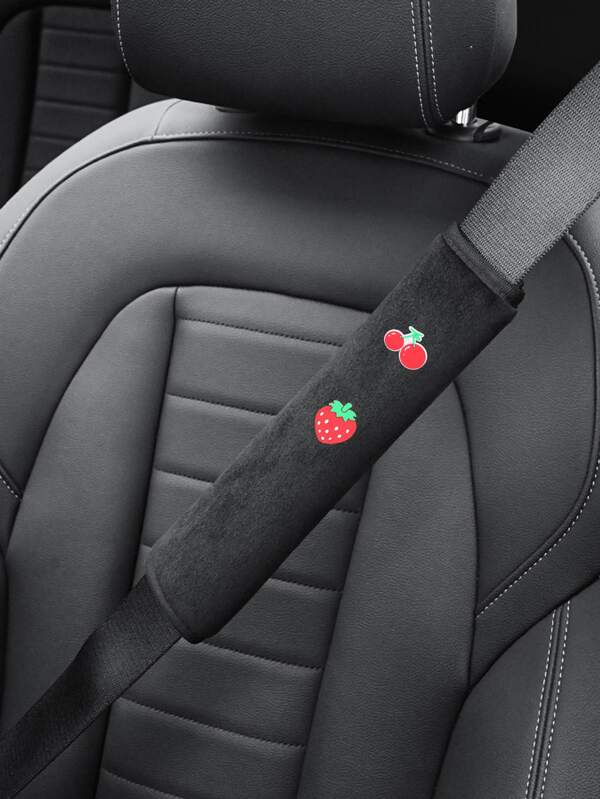 2pcs Strawberry Pattern Car Seat Belt Cover Shein Asia - Seat Belt Pad Pattern 2pcs Strawberry Pattern Car Seat Belt Cover Shein Asia - Seat Belt Pad Pattern