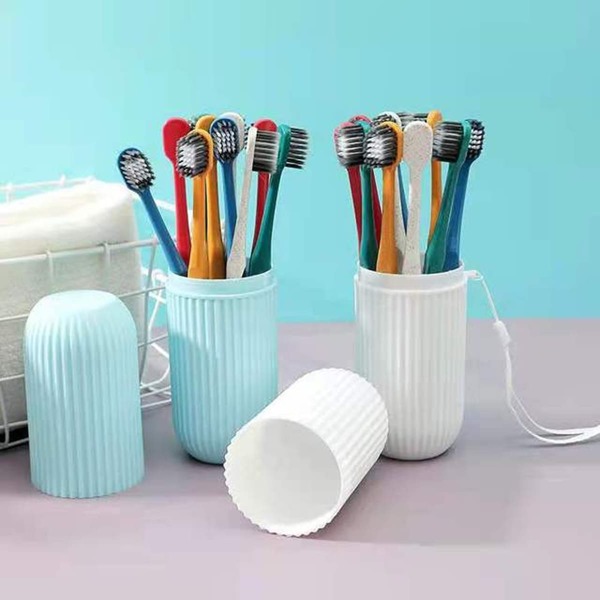 

10pcs Solid Color Random Color Toothbrush, Multicolor