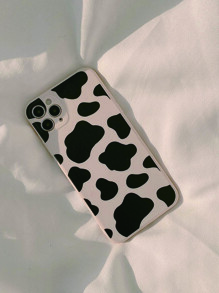 Vỏ điện thoại in hình con bò - Màu be - Xem 1