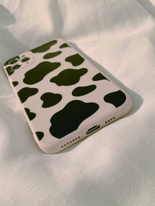 Vỏ điện thoại in hình con bò - Màu be - Xem 2