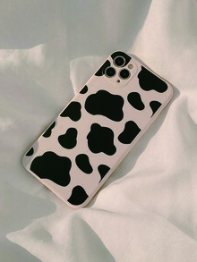 Vỏ điện thoại in hình con bò - Màu be - Xem 4