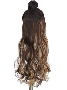 5入組夾長款卷合成纖維假髮片 - 彩色 - 查看 1