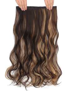 5入組夾長款卷合成纖維假髮片 - 彩色 - 查看 2